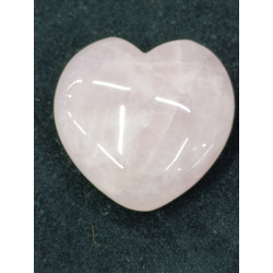 сердце розовый кварц