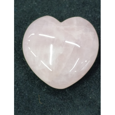 сердце розовый кварц