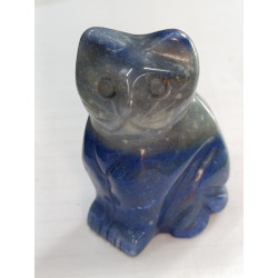 фигурка кошка лазурит