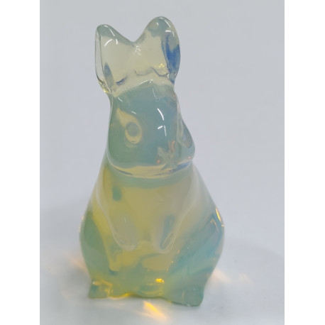 фигурка кролик лунный камень