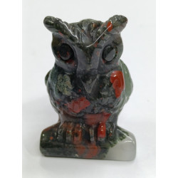 фигурка сова яшма красная