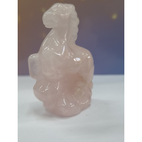 фигурка лошадь роз кварц