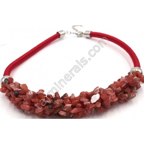 Бусы(Колье)Сердолик