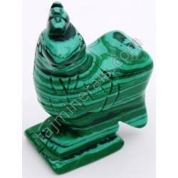 Фигурка из натуральных камней питух малахит